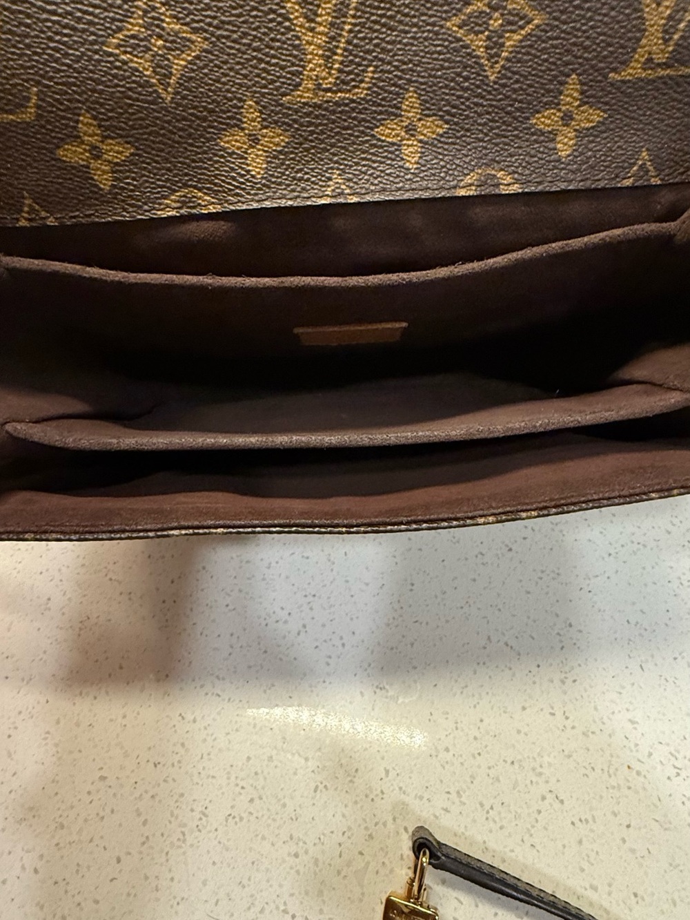 Louis Vuitton Brown Monogram Canvas Pochette Metis-Style Crossbody - Picture 6 of 16